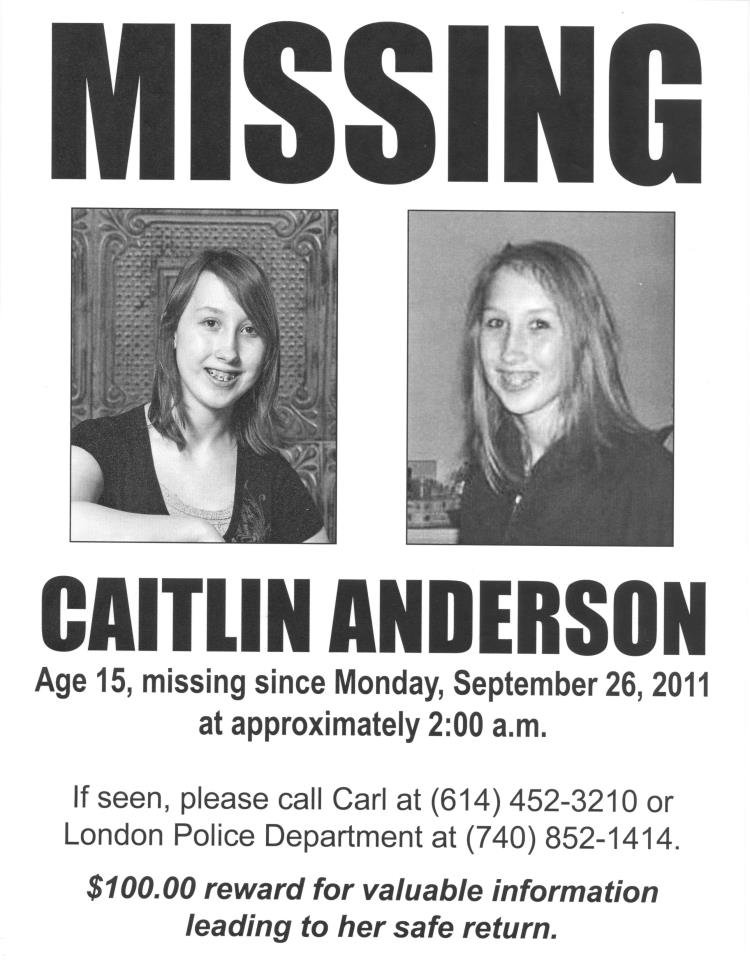 Missing Child Catlin Anderson